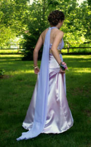 The prom dress I made with my grandmother and wore to my senior prom.